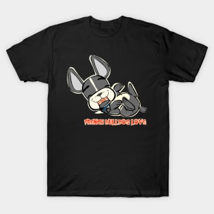 French Bulldog "Tickle my tummy!" T-Shirt